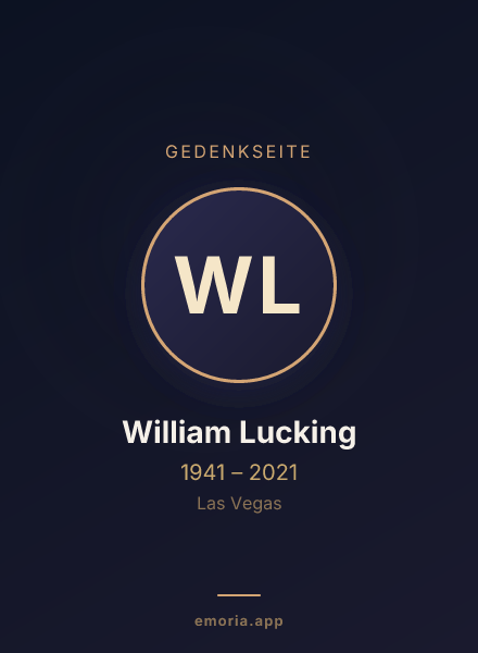 Gedenkportrait von William Lucking