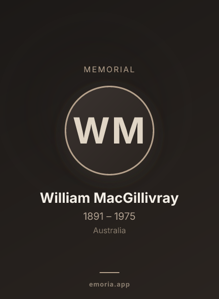 Memorial portrait of William MacGillivray