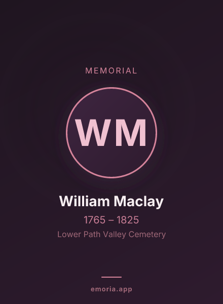 Memorial portrait of William Maclay