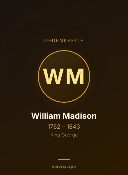 Gedenkportrait von William Madison