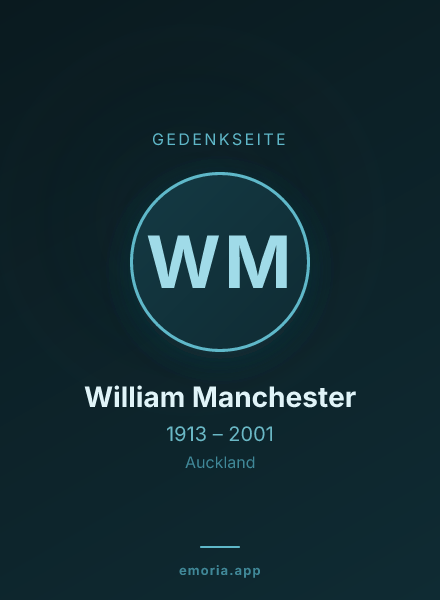 Gedenkportrait von William Manchester