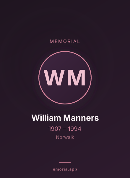 Memorial portrait of William Manners