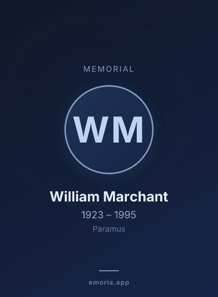 Memorial portrait of William Marchant