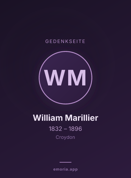 Gedenkportrait von William Marillier