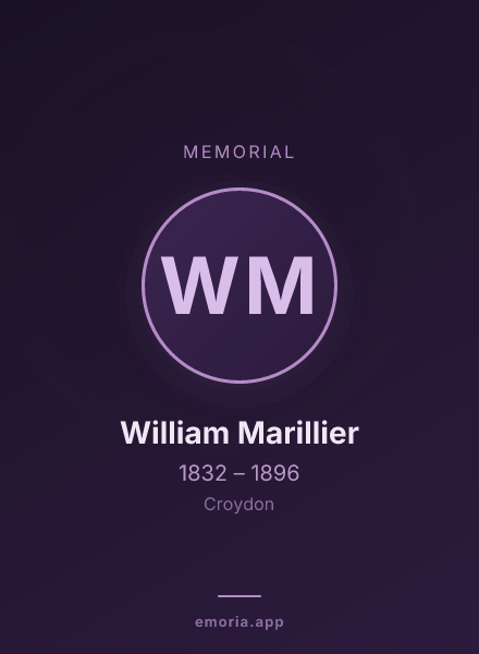 Memorial portrait of William Marillier