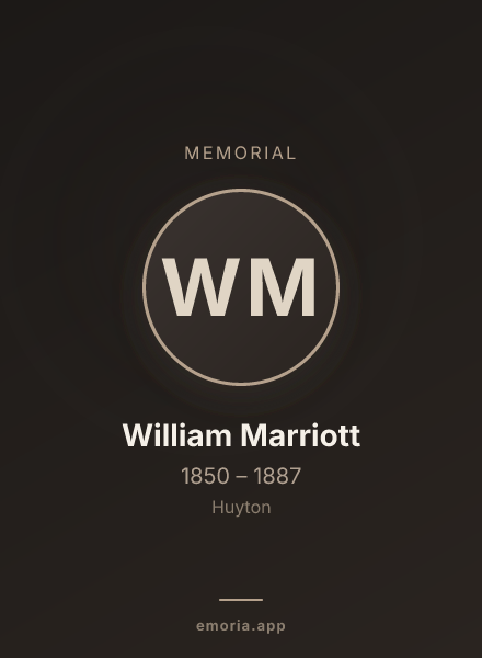 Memorial portrait of William Marriott