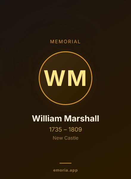 Memorial portrait of William Marshall