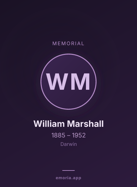 Memorial portrait of William Marshall