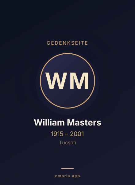 Gedenkportrait von William Masters