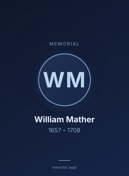 Memorial portrait of William Mather