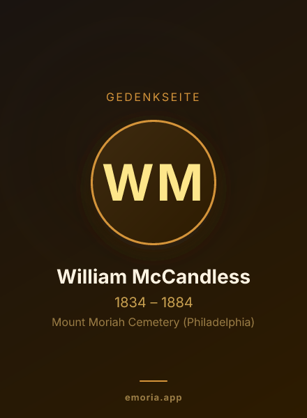 Gedenkportrait von William McCandless