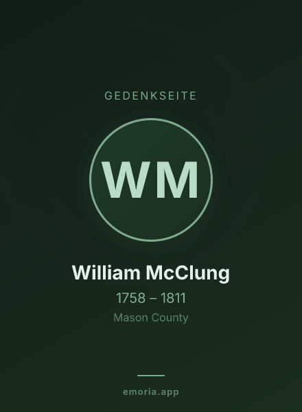 Gedenkportrait von William McClung