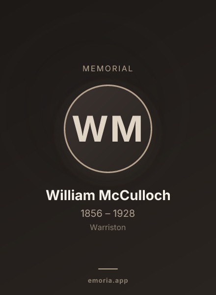 Memorial portrait of William McCulloch