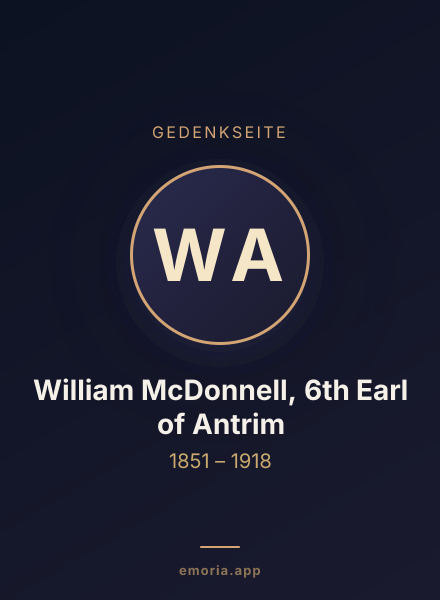 Gedenkportrait von William McDonnell, 6th Earl of Antrim