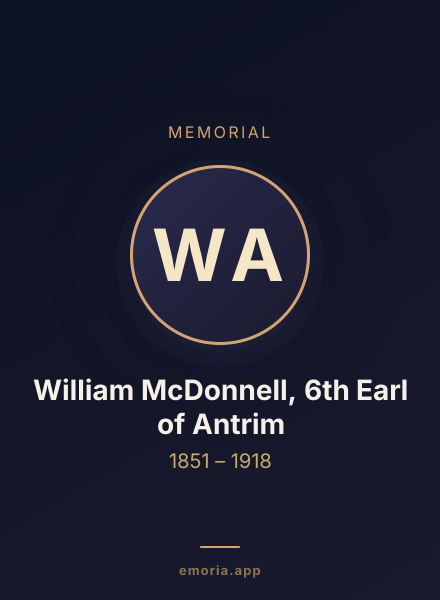 Memorial portrait of William McDonnell, 6th Earl of Antrim