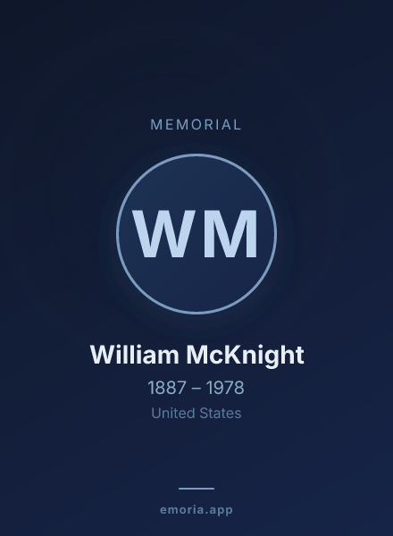 Memorial portrait of William McKnight