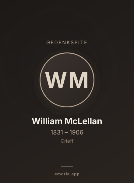 Gedenkportrait von William McLellan