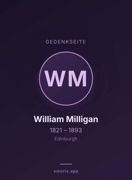 Gedenkportrait von William Milligan
