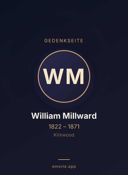 Gedenkportrait von William Millward