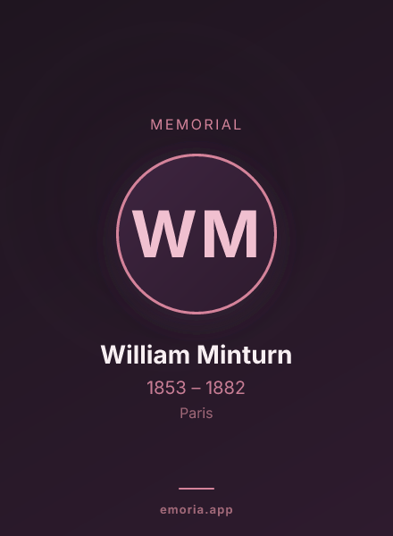 Memorial portrait of William Minturn