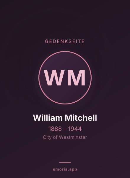 Gedenkportrait von William Mitchell