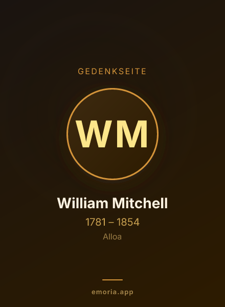 Gedenkportrait von William Mitchell