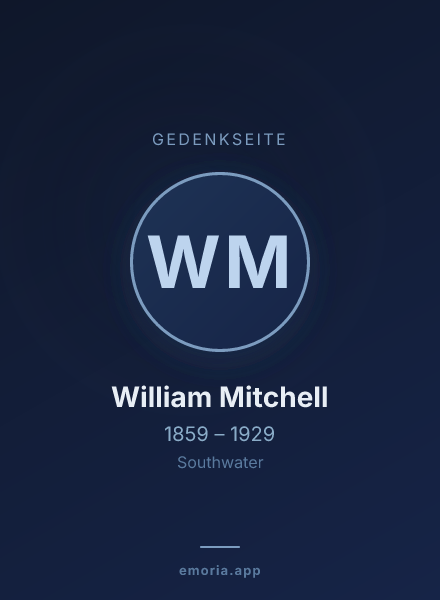 Gedenkportrait von William Mitchell