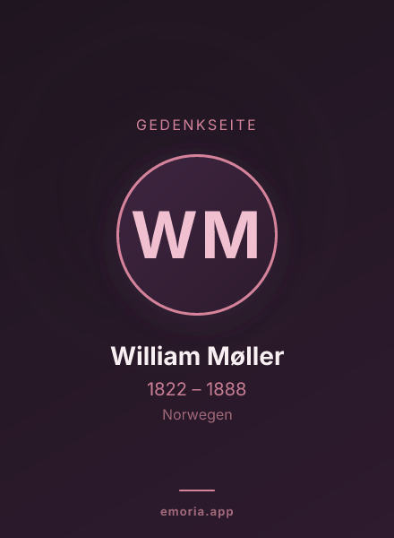 Gedenkportrait von William Møller
