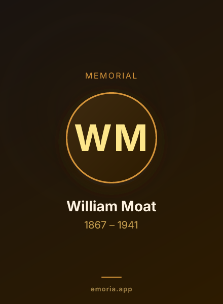 Memorial portrait of William Moat