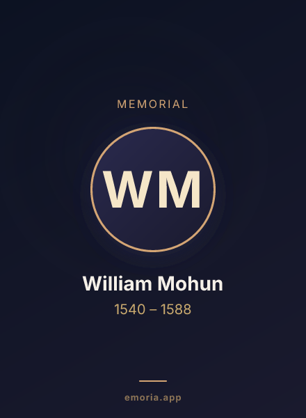 Memorial portrait of William Mohun