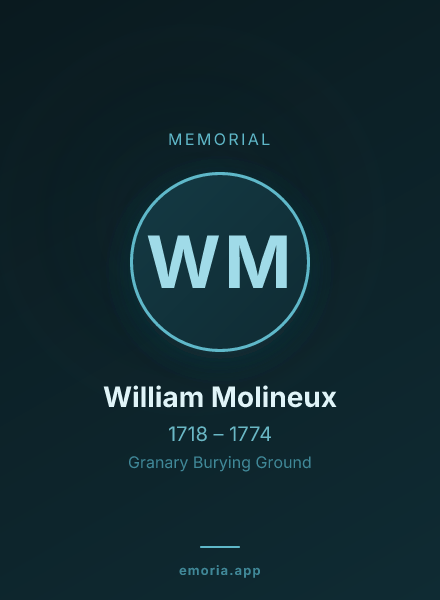 Memorial portrait of William Molineux