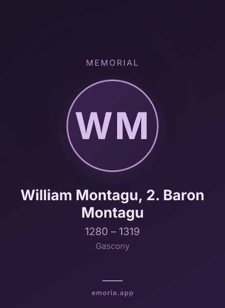 Memorial portrait of William Montagu, 2. Baron Montagu