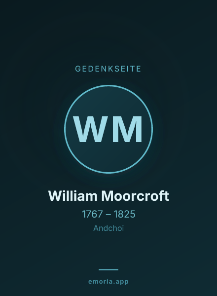 Gedenkportrait von William Moorcroft