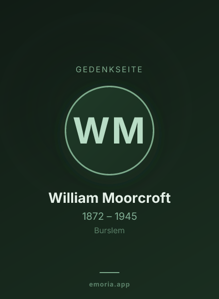 Gedenkportrait von William Moorcroft