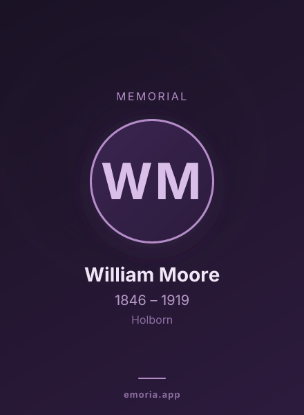 Memorial portrait of William Moore