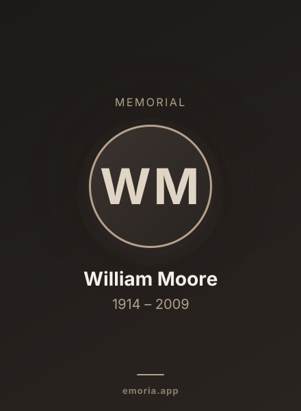 Memorial portrait of William Moore