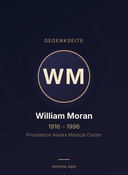 Gedenkportrait von William Moran