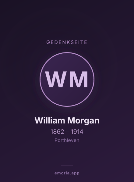 Gedenkportrait von William Morgan