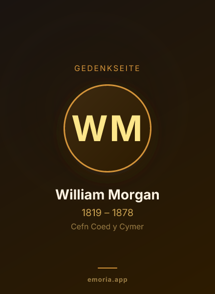 Gedenkportrait von William Morgan