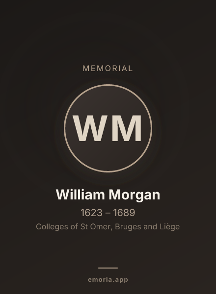 Memorial portrait of William Morgan