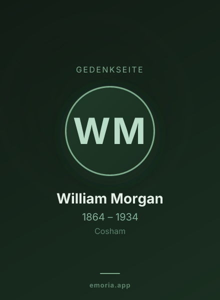Gedenkportrait von William Morgan