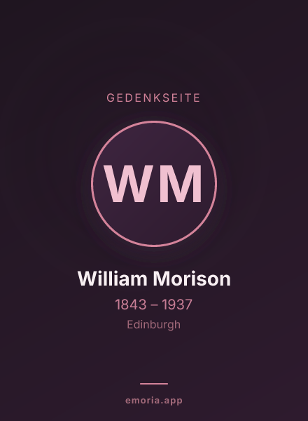 Gedenkportrait von William Morison