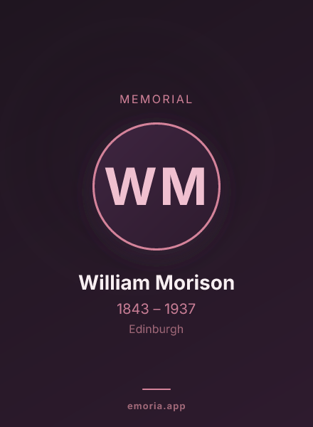 Memorial portrait of William Morison