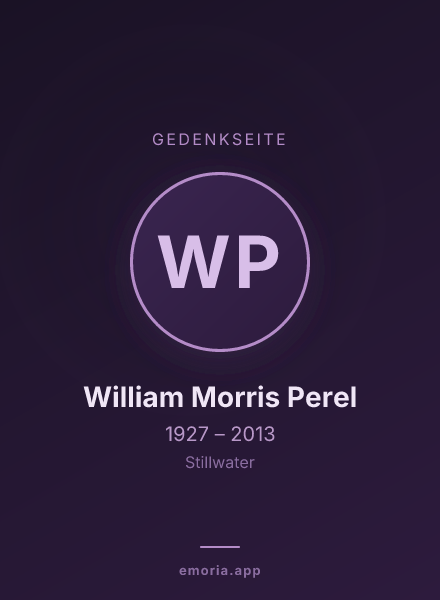Gedenkportrait von William Morris Perel