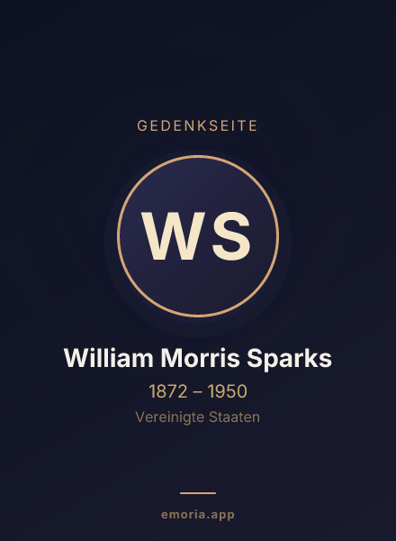 Gedenkportrait von William Morris Sparks