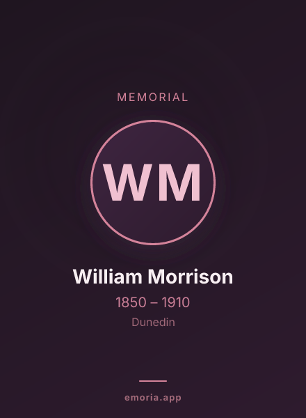 Memorial portrait of William Morrison