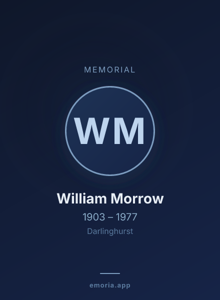 Memorial portrait of William Morrow