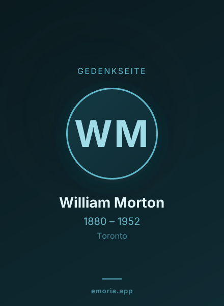 Gedenkportrait von William Morton