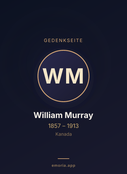 Gedenkportrait von William Murray