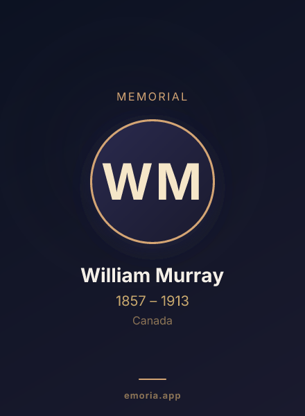 Memorial portrait of William Murray